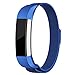 For Fitbit Alta HR and Alta Bands, Maledan Stainless Steel Milanese Loop Metal Replacement Accessories Bracelet Strap with Unique Magnet Lock for Fitbit Alta HR and Alta Blue Small