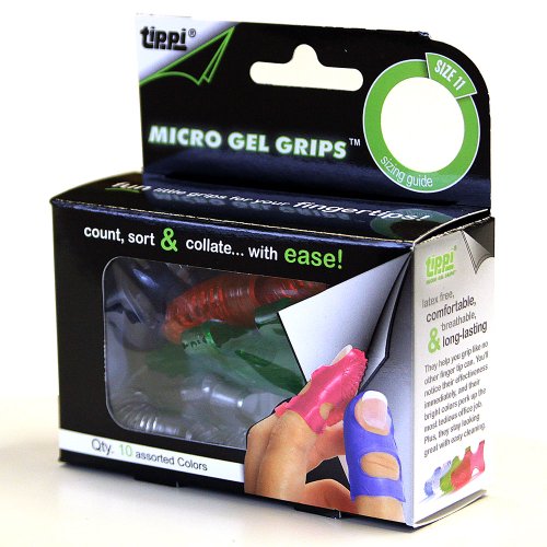 Lee Tippi Micro Gel Fingertip Grips Size 11 Extra Large 10 Pack (S61110) Pricepulse