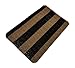 Gardenbyrd – Door Mats Outside Made with Plastic Doormat Grass Fibers, Black, Tan, 18 x 30