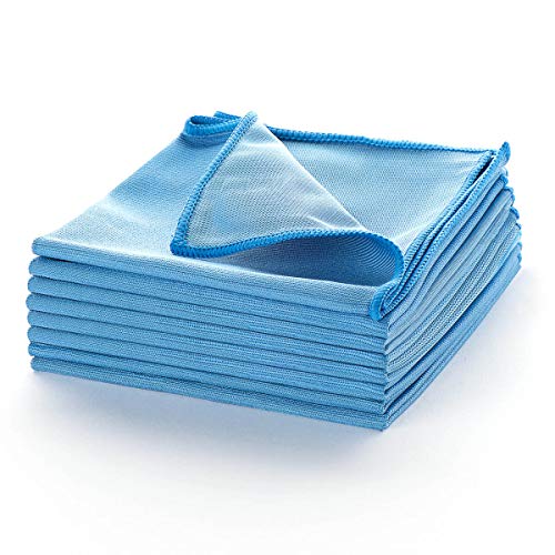 Glass Window Cleaning Cloth, Streakless Buff Polishing Microfiber Cleaning Cloth for Car Windows