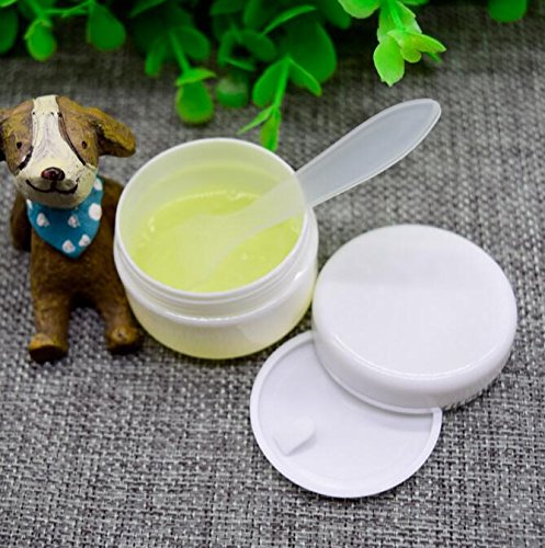 20ml/50ml/100ml/250ml Empty White Silver Edge Portable Refillable Plastic Cosmetic Makeup Face Cream Jar Sample Container Bottle Pot (100ml(3.4oz)-6PCS)