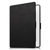 Fintie NOOK GlowLight Plus SlimShell Case - The Thinnest and Lightest Leather Cover for Barnes & Noble NOOK GlowLight Plus eReader 2015 Release Model# BNRV510 (NOT Fit Nook GlowLight 3 2017), Black