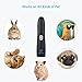 Pet Nail Grinder Dog Nail Clipper Trimmer Claw Care, Pet Electric Nail Grinders Quiet Claw Grooming, USB Rechargeable Potable Stress-Free Nail Grinders Dog, Cat, Rabbit Bird (Matte Black)
