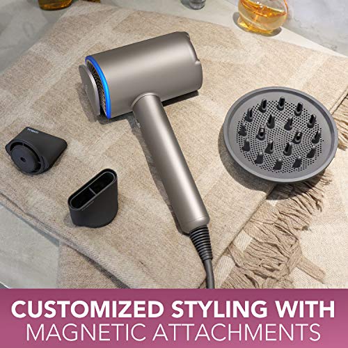 Tineco Smart Ionic Blow Dryer with Diffuser Concentrator Attachments