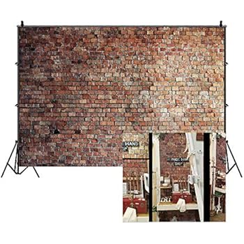 LFEEY 10x8ft Vintage Red Brick Wall Photo Backdrop Newborn Baby Girls Adults Portrait Photography Background Wallpaper Photo Studio Props