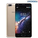 Unlocked Smartphones, DOOGEE X20 Cell Phones Unlocked Android 7.0 - 5.0 Inch HD IPS Display - MT6580 Processor - 2GB RAM +16GB ROM - 2MP+ Dual 5MP Camera - 3G Unlocked Cell Phones - Gold