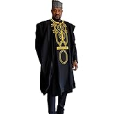 HD African Attire for Man Fashion Rhinestone Agbada Suit Boubou Caftan Pants 3 Pieces Clothes Set