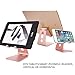 Mothca Adjustable Aluminum Cell Phone Holder, 270 Degree Rotating Multi Viewing Angle Mobile Phone Stand, Universal Desktop Charging Dock for iPhone Samsung Nintendo Switch iPad Tablet (Rose Gold)