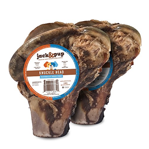 Jack&Pup Premium Grade Roasted Beef Knuckle Bone Dog Treat (2 Pack) - Large All Natural Gourmet Dog  - //medicalbooks.filipinodoctors.org