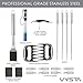 Vysta 29 Piece Grill Accessories Tools Set - BBQ Utensils with Carrying Case - Stainless Steel Outdoor Cooking Grilling - Barbeque Kit Includes Meat Thermometer, Brushes, Barbecue Scraper and Tongs