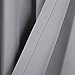 Best Home Fashion Thermal Insulated Blackout Curtains - Back Tab/ Rod Pocket - Grey - 52