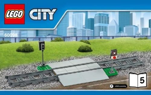 LEGO City Heavy Haul Train 60098- Railroad Crossing ONLY-Book 5