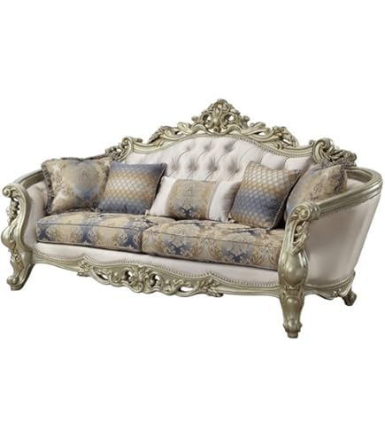 Amazon.com: Acme Versailles Sofa with 5 Pillows in Velvet