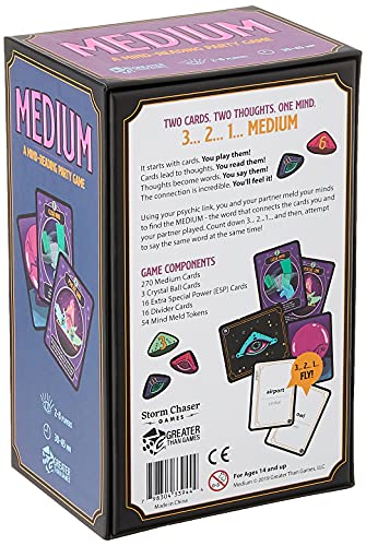 Greater Than Games – 'Medium', Ein Partyspiel Zum Gedanken Lesen, Für 2–8 Spieler Ab 14