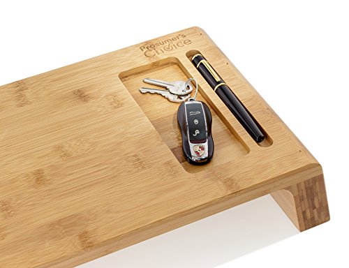 Prosumer's Choice Natural Bamboo Monitor Stand Riser | Desktop Organizer(Certified Refurbished)