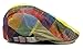 Mens Plaid Flat Cap Ivy Gatsby Newsboy Hats Summer Cabbie Hunting Hat Red