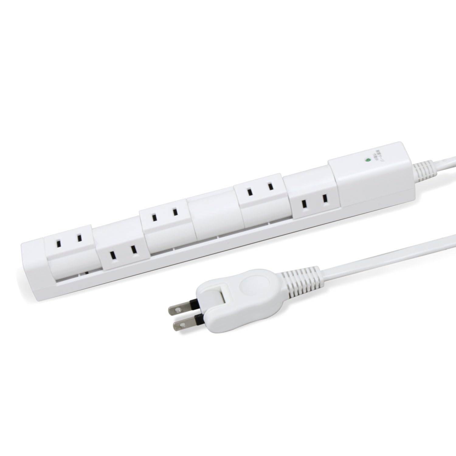 STYLED PTRP6W-2 回転式スリム電源タップ AC6口 電源コード2ｍ ホワイト スタイルドの商品画像