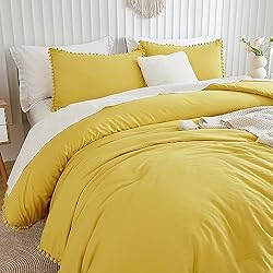 annadaif Mustard Yellow Comforter Set King
