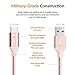 USB Type C Cable, SYDE (5FT) USB 3.0 to USB C Cable Durable Charger Nylon Braided Cord for Samsung Galaxy Note 8 S8 plus, Google Pixel 2 XL, Moto Z Z2, LG V30 G5 G6 V20 Nintendo Switch More(Rose Gold)