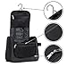 Hanging Toiletry Bag for Men & Women, Toiletries Bag for Travel, Medium Size, Black