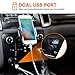 3-in-1 Car Mount, Amoner Cigarette Lighter Cell Phone Holder with Dual Port USB Charger, Adjust Gooseneck and 360° Rotation Compatible iPhone 11 X 8, Galaxy S9 S8, Mate20 P30, GPS and More