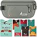 Travel Money Belt for Women or Men hidden passport and money Came With RFID Blocking Sleeves Set for Daily Use