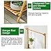 3-Tier Bamboo Hanging Plant Stand Planter Shelves, Flower Pot Organizer Storage Rack Display Shelving,Potted Holder Garden Rack Decorative Stand Unit Holder for Indoor Outdoor,27.6×15.7×37.8inthumb 2