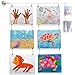 Fasthomegoods Wall Mount Children's Art Projects Display Curtain Wire Rod Set with 48 Hanging Clips Stainless Steel
