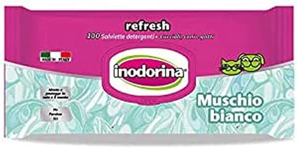 INODORINA TOILET WIPES REFRESH MUSCHIO WHITE PACK OF 100