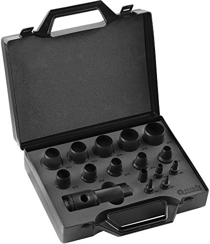 Peddinghaus8004309001 Punch Gasket Cutter Set, Black, 3-30 mm, Set of 16 Pieces
