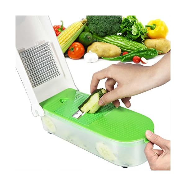 Vegetable Chopper, Pro Onion Chopper Slicer Dicer Cutter Grater for Kitchen Cheese, Fruit & Veggie Salad Chopper, Veg…
