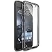 HTC One A9 Case, Ringke [Fusion] Crystal Clear PC Back TPU Bumper w/ Screen Protector [Drop Protection/Shock Absorption Technology][Attached Dust Cap] For HTC One A9 - Smoke Black