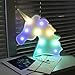 AIZESI Unicorn Marquee Light Night Light Wall Room Decor,Desk Table Lamp,Kids Gift for Birthday Xmas Colorful Unicorn Night Light Led Lamp