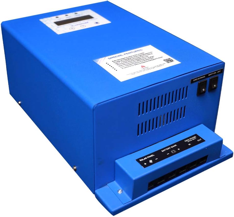 ASHAPOWER Solar MPPT Charge Controller 24/36/48/60/72 V : 40A Auto Setting - Apollo 40 (Blue)
