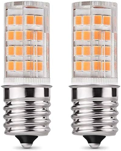 E17 LED Bulb Microwave Oven Light 4 Watt Warm White 3000K dimmable 52x2835SMD AC110-130V (Pack of 2)
