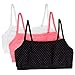 Fruit of the Loom Women’s Cotton Pullover Sport Bra, pin dot/Popsicle Pink/White-3 Pack, 42thumb 4