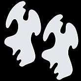 Maitys 2 Pcs Airbrush Curves Stencils, White Art Painting Templates | Multiple Sizes for Airbrush Work, Reusable Stencil Templates for Car Designs Tattoos Crafts, Durable White Plastic Material