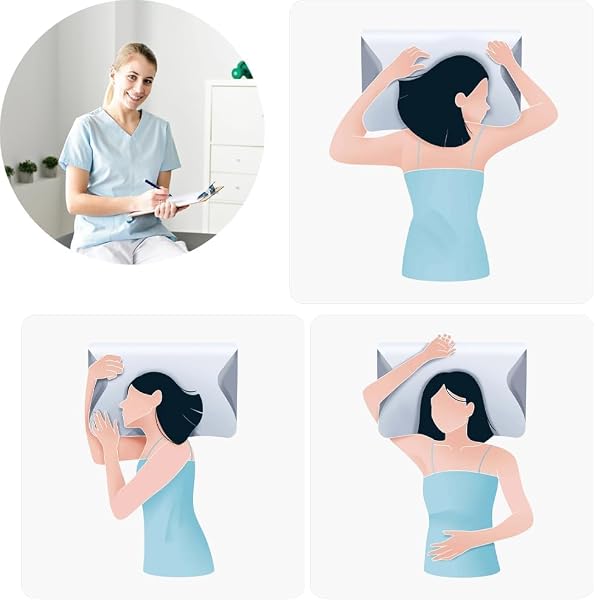 IMGJSX NECK PILLOW HOSPITALITY COLLECTION, CERVICAL NECK PILLOW FOR NECK PAIN RELIEF, SUPPORT YOUR HEAD, NECK, PINE, SHOULDERS, PROPER ALIGNMENT ERGONOMIC PILLOWS