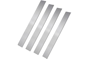 INUSBOJIE 1095 Steel Flat Stock Cold Rolled Carbon Steel Bar for Knife Making 12"x1.5"x0.12" (4 Packs)