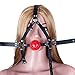 Demarkt PU Leather Head Harness Mouth Gag Hood Headgear Bondage Kits Restraintsthumb 3