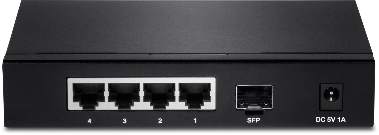 Trendnet TEG-S51SFP Switch a 4 Porte Gigabit, non Gestibile, Nero