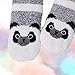 Jeasona Panda Gifts for Women Cozy Fuzzy Panda Slipper Socks With Grippers