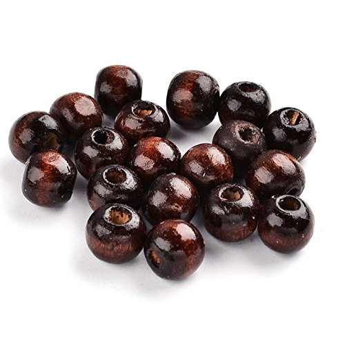 300pc Cherry Wood Natural Mala Prayer Beads- Bulk Rosary Jewelry Making 8mm