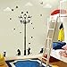 Soledi Wall Sticker Lamp 4 Cat Bird Removable Drawing Room Home Workplace Black Street Light Lamp