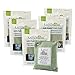 MOSO NATURAL Air Purifying Bag 5 Pack. Bamboo Charcoal Air Freshener, Deodorizer, Odor Eliminator, Odor Absorber for Cars and Closets. 200g Green Color
