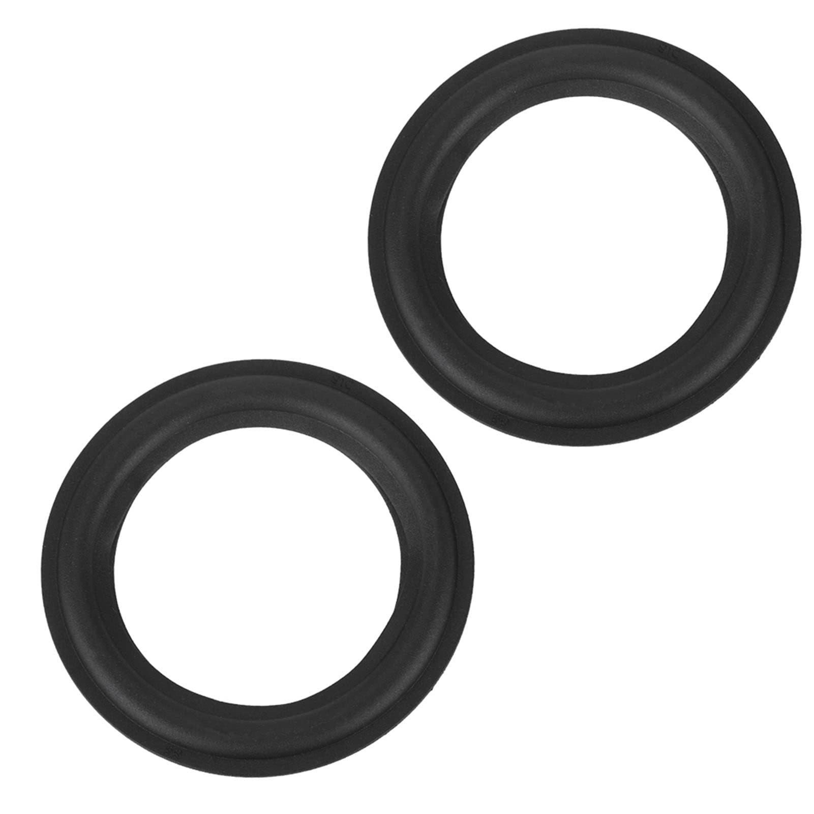 Dioche Rubber Speaker Surrounds, 4 Inch Speaker Surround Repair Subwoofer Foam Edge Woofer Repair Part Replacement Black for JBL/Swans Speaker Edge