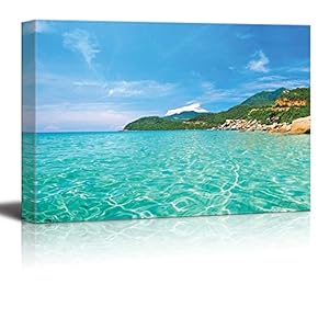 Panoramic View of a Tropical Beach Islands with...