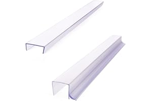 CABINET HERO Slimline and Drip Ramp Cabinet Door Protector - Plastic Edge Guard - Slip On, Kitchen, Drawer Front - Prevent Chipping, Impact Protection - 3/4 Thick, 18 Inch Length - Combo Pack - Clear, Pack of 2