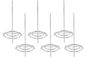 Walquicks 6 Pcs Receipt Holder Spike 6.7 Inch Brass Plated Check Spindle Holder Ticket Stabber for Restaurant Ticket Holder S