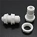 JIUWU White Fittings Bulkhead Connector 1/4-Inch Tube Quick Connect RO Water Filter Pack of 5